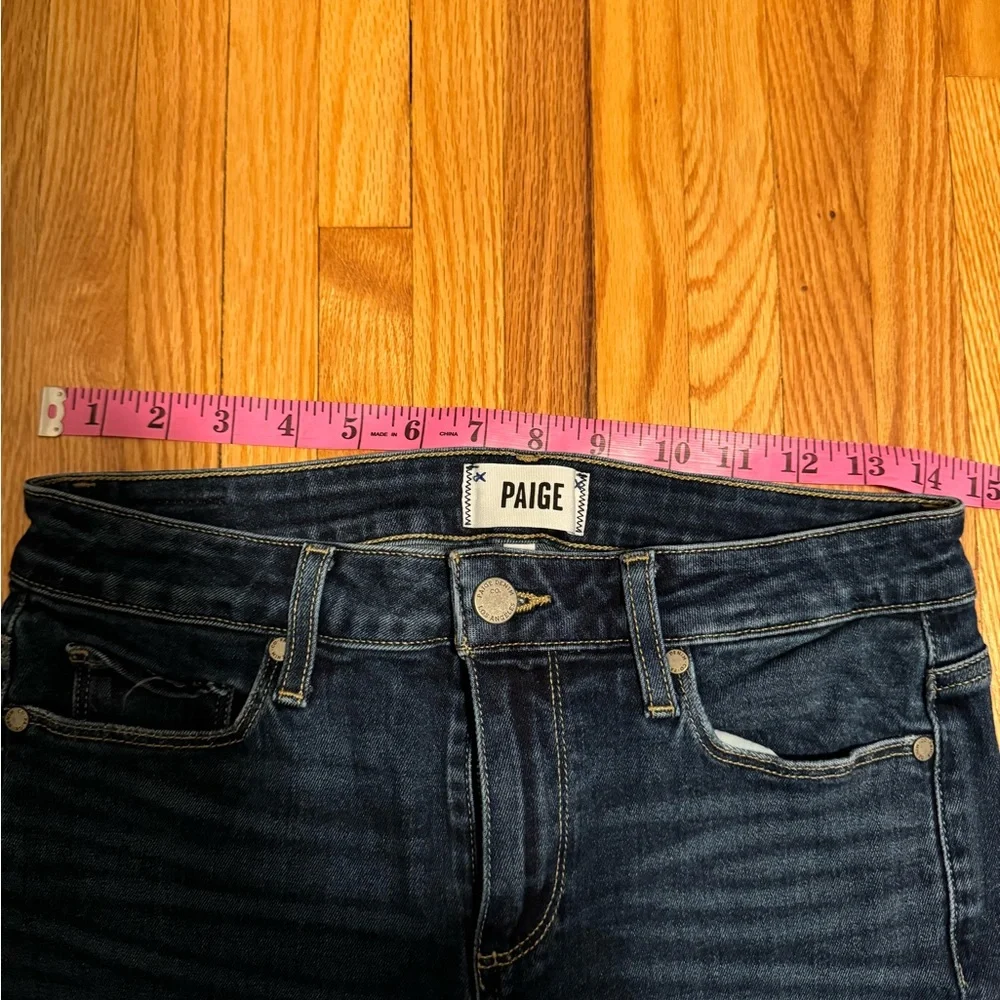 G Women's PAIGE Verdugo Ankle Denim Dark Wash Jeans - Picture 5 of 8